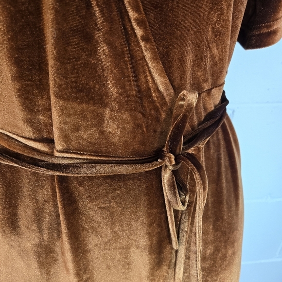 Baltic Born copper velour wrap long maxi dress - Picture 5 of 10